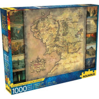 AQUARIUS Puzzle Pán Prstenů: Mapa Středozemě 1000 dílků