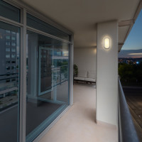 LED venkovní osvětlení oválné - 26 cm - šedá barva