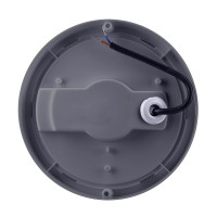 LED venkovní osvětlení kulaté - 20 cm - šedá barva