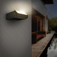 LED venkovní nástěnné osvětlení Crotone, 7W, 450lm, 3000K, náklopné