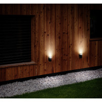 LED venkovní nástěnné osvětlení Potenza, 1x GU10, černá