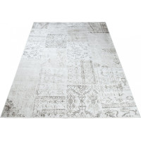 Kusový koberec ISFAHAN Composition - krémový/stříbrný
