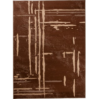 Kusový koberec SCARLET Abstract - hnědý/béžový