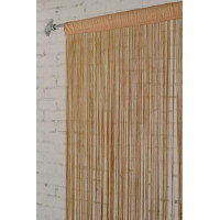 Šňůrkový závěs SPAGHETTI 90x280 cm - béžový