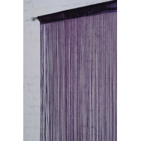 Šňůrkový závěs SPAGHETTI 90x280 cm - fialový