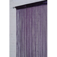 Šňůrkový závěs SPAGHETTI 90x280 cm - fialový