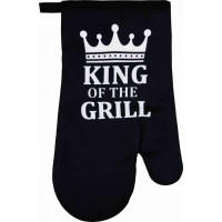 Kuchyňská rukavice KING OF THE GRILL 17x28 cm - černá