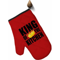 Kuchyňská rukavice KING OF THE KITCHEN 17x28 cm - červená