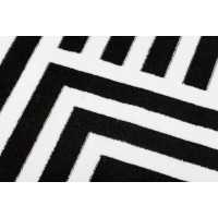 Kusový koberec TAPIS Contrast - černý/bílý