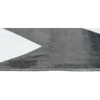 Kusový koberec ISFAHAN Zig zag - tmavě šedý/krémový