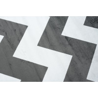 Kusový koberec ISFAHAN Zig zag - tmavě šedý/krémový