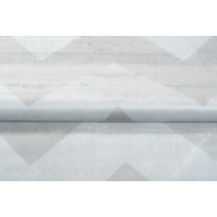 Kusový koberec ISFAHAN Zig zag - stříbrný/bílý