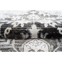 Kusový koberec ISFAHAN Alam - tmavě šedý/stříbrný