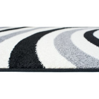 Kusový koberec HYPNOTIZE - černý/šedý/bílý
