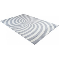 Kusový koberec HYPNOTIZE - světle šedý/bílý