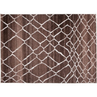 Kusový koberec RASTA Net - hnědý/krémový