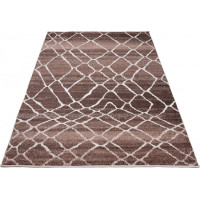 Kusový koberec RASTA Net - hnědý/krémový