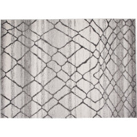 Kusový koberec RASTA Net - krémový/šedý