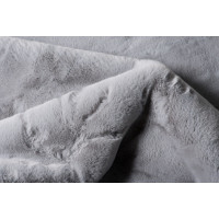 Kusový koberec RABBIT FUR - imitace králičí kožešiny - světle šedý