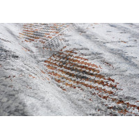 Kusový koberec FEYRUZ Texture - světle šedý/šedý