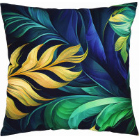 Voděodolný povlak na polštář BOTANIC Blue Gold 45x45 cm