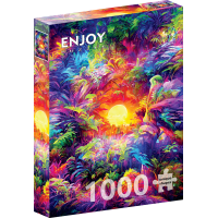 ENJOY Puzzle Duhová džungle 1000 dílků