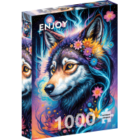 ENJOY Puzzle Kouzelný vlčí portrét 1000 dílků