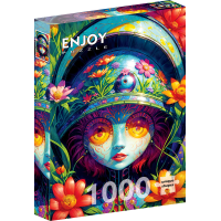 ENJOY Puzzle Květinová bojovnice 1000 dílků