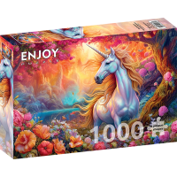 ENJOY Puzzle Kouzelný jednorožec 1000 dílků