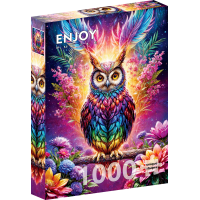 ENJOY Puzzle Neonová sova 1000 dílků