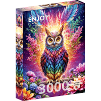 ENJOY Puzzle Neonová sova 3000 dílků