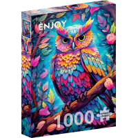 ENJOY Puzzle Oslnivá sova 1000 dílků
