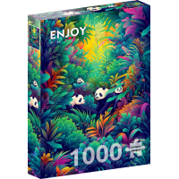 ENJOY Puzzle Pandí nebe 1000 dílků