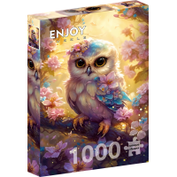ENJOY Puzzle Roztomilá sovička 1000 dílků