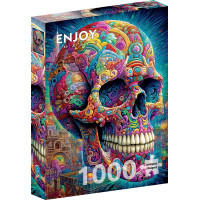 ENJOY Puzzle Podivná lebka 1000 dílků
