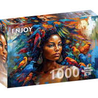 ENJOY Puzzle Peříčková královna 1000 dílků