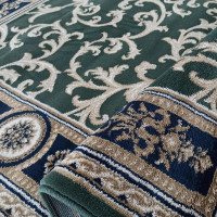 Kusový koberec NOBLE twigs - tmavě zelený