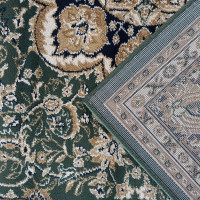 Kusový koberec NOBLE ornament - tmavě zelený