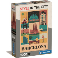 CLEMENTONI Puzzle Style in the City: Barcelona 1000 dílků