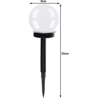 Solární zahradní lampa - koule - sada 6 ks