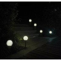 Solární zahradní lampa - koule - sada 6 ks