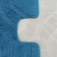 Sada koupelnových předložek s výřezem TÁŇA - symphony - tmavě tyrkysová