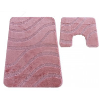 Sada koupelnových předložek s výřezem TÁŇA - symphony - starorůžová