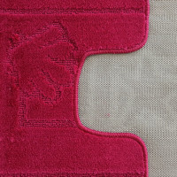 Sada koupelnových předložek s výřezem TÁŇA - sea - tmavě růžová