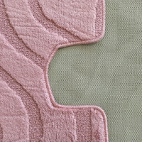 Sada koupelnových předložek s výřezem TÁŇA - symphony - starorůžová