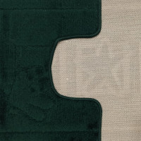 Sada koupelnových předložek s výřezem TÁŇA - sea - tmavě zelená