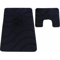 Sada koupelnových předložek s výřezem TÁŇA - symphony - černá