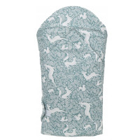 Oboustranná zavinovačka pro miminka 80x80 cm BABYMAM PREMIUM - Les - zelená/šalvějová