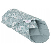 Oboustranná zavinovačka pro miminka 80x80 cm BABYMAM PREMIUM - Les - zelená/šalvějová