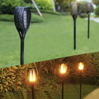 Sada solárních zahradních lamp Orient - 4 kusy - černá